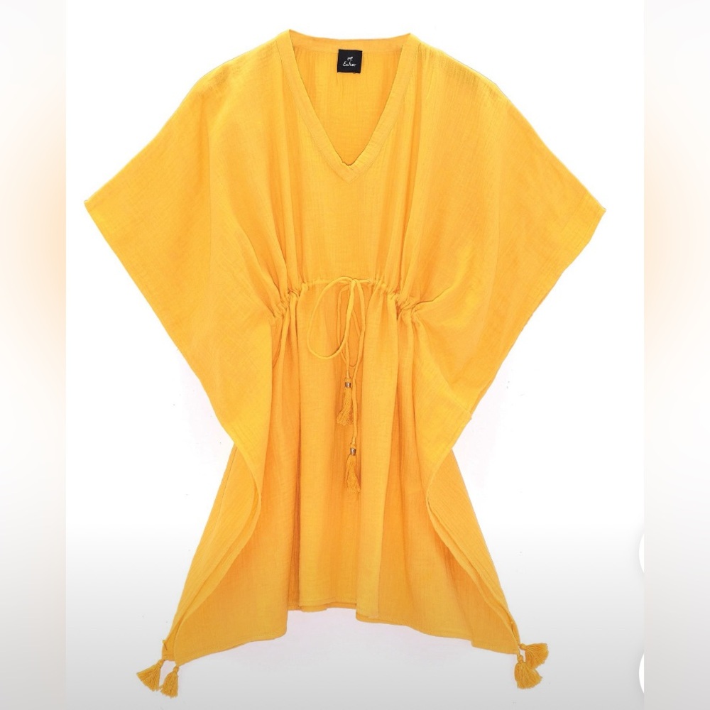 Double Gauze Butterfly Tassel Caftan
